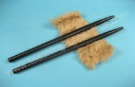 ebonite rod with rubbing material